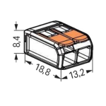 221-412 - бърза връзка отваряема 32А 450V2