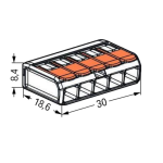 221-415 - бърза връзка отваряема 32А 450V2