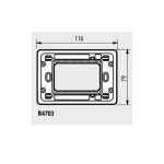 R4703 - рамка за монтаж с винт 3мод 2