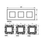 R4802M3RW - рамка за монтаж 3х2 мод немски стандарт2