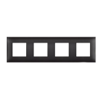 R4802M4BG - рамка за монтаж 4х2 мод немски стандарт черна