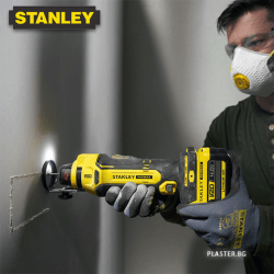 Челна акумулаторна фреза Stanley SFMCE200B-XJ за гипскартон fatmax 18v (Боди)