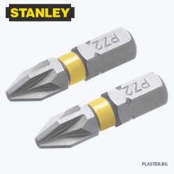 Професионален комплект накрайници STANLEY STA62655-X 2бр pz2 25мм