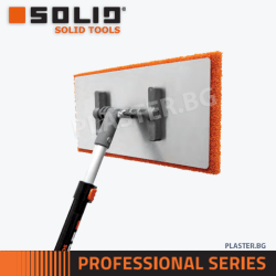 Пердашка с гъба за прът - Лека 200x400 мм – код 6405, с ергономична дръжка и възможност за телескопичен монтаж. Идеална за саморазливни подове и професионални строителни дейности.