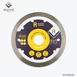 Диамантен диск 10605 ruve r shape 125 мм – за гранитогрес, порцелан и гранит