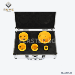 Сет 10413 Диамантени боркорони ruve turbo – 5 броя (20/35/40/50/68 мм), сухо пробиване, М14