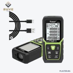 Лазерна ролетка huepar lm100a – 100 м, акумулаторна, с електронен ъглов сензор