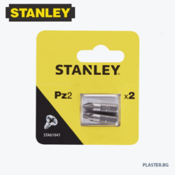 stanley sta61041 xj bit накрайници pozidriv pz 2, 1/4″, 25 мм – 2 бр.
