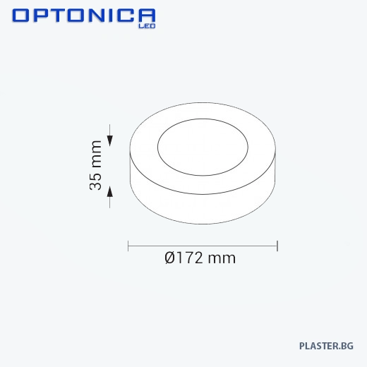 led Панел за външен монтаж optonica 2245 Кръгъл 12w dl12 a1 – Неутрална светлина 4500k