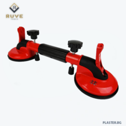 Двойна вендуза за гладки и грапави повърхности shijing p622 – алуминиева, товароносимост до 75 кг