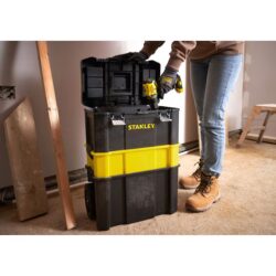 Куфар за инструменти stanley essential stst1 80151, на колела, 3 части