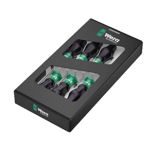Комплект отвертки Kraftform Comfort 1350 1xPH11xPH2, 1355 1xPZ11xPZ2 +2x шлиц Wera