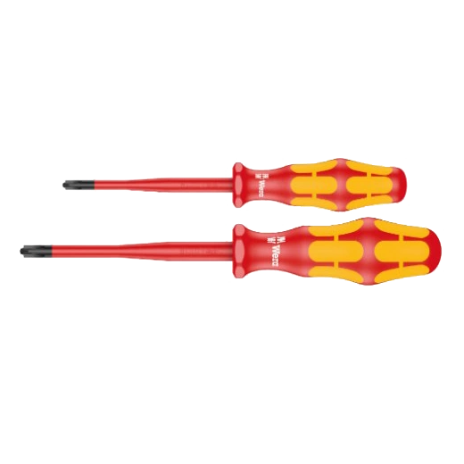Комплект отвертки VDE 1000V 165 iS Slim PZS1 # 1x80 и PZS2 # 2x100 Wera
