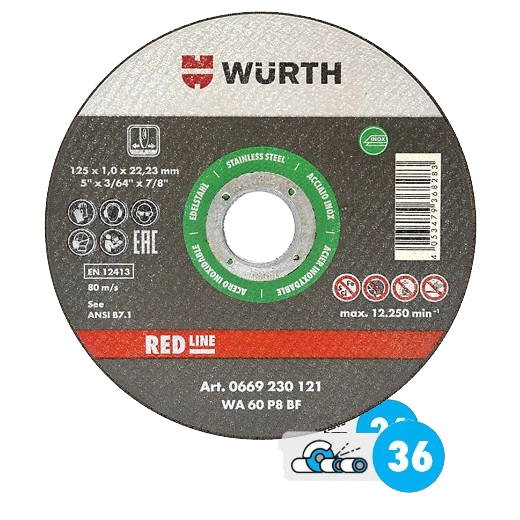 0669230121-диск за рязане Red Line Inox ф125