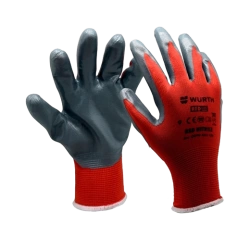 0899403109-монтажни ръкавици RED NITRIL р-р 9