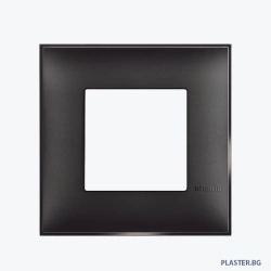 R4802BG - рамка за монтаж 2 мод немски стандарт черна