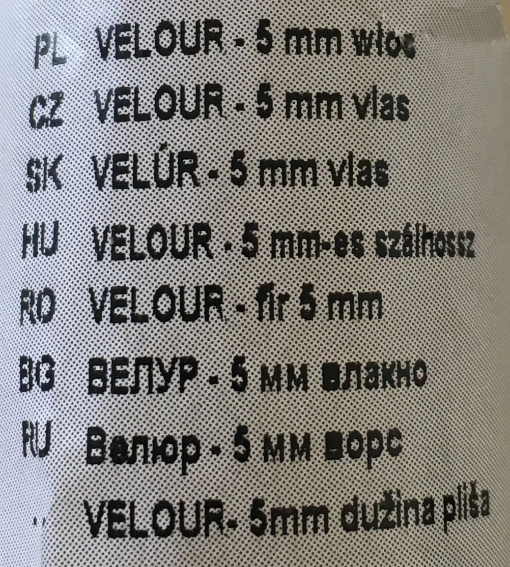 Ролка Velour велур - 5 см - Image 2