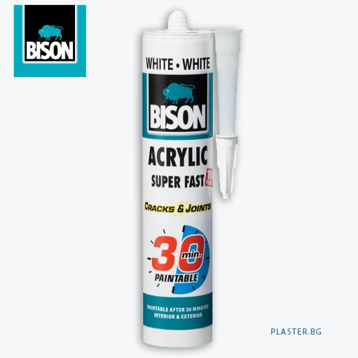 acrylic super fast ® Акрилен кит супер бърз 30 минути / 300 мл картуш бял