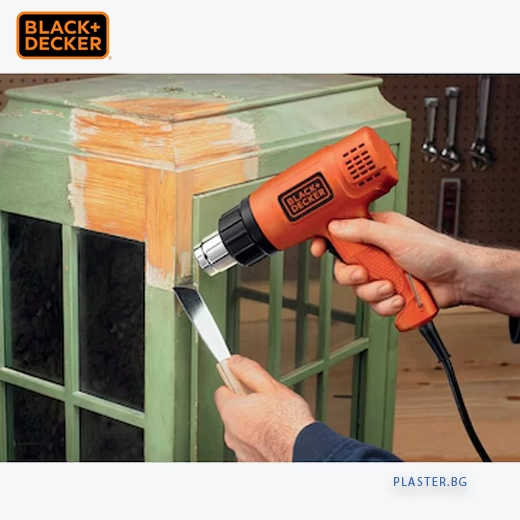 black-decker-kx1650-qs-Електрически пистолетът за горещ въздух 1750w
