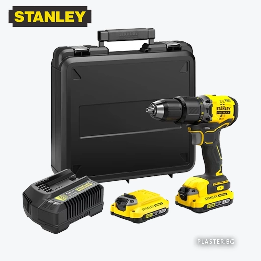 Stanley- SFMCD715D2K-QW Акумулаторен комбиниран винтоверт 18v ( СЕТ )