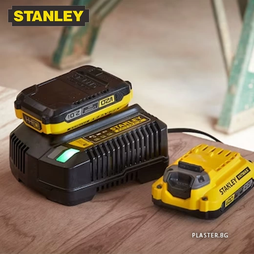 Stanley- SFMCD715D2K-QW Акумулаторен комбиниран винтоверт 18v ( СЕТ )