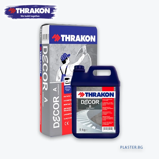 Thrakon decor microcement a+b Двукомпонентна система с полимер-модифициран микроцимент