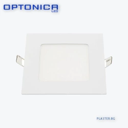 6W LED ПАНЕЛ OPTONICA 2448 ЗА ВГРАЖДАНЕ КВАДРАТЕН AC85-265V – С ДРАЙВЕР – Неутрално Бяло 4500K