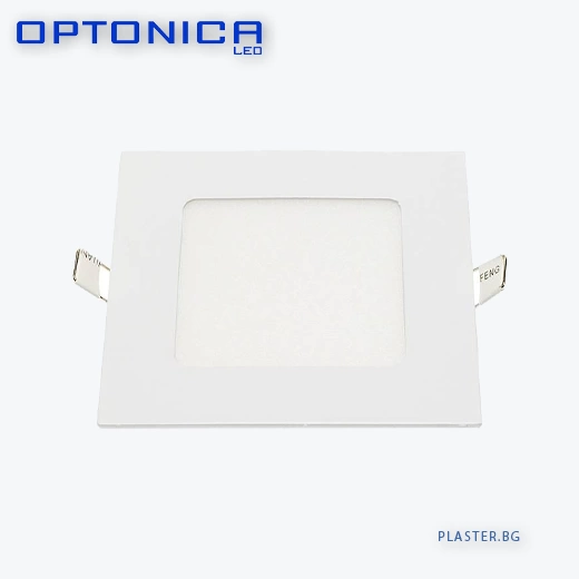 6W LED ПАНЕЛ OPTONICA 2448 ЗА ВГРАЖДАНЕ КВАДРАТЕН AC85-265V – С ДРАЙВЕР – Неутрално Бяло 4500K