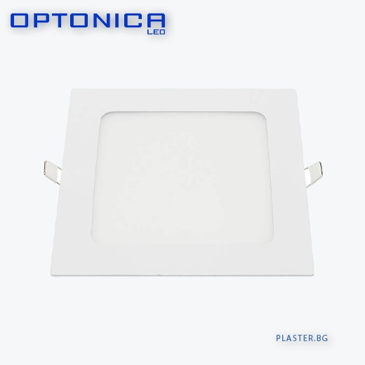 12W LED ПАНЕЛ OPTONICA 2451, ЗА ВГРАЖДАНЕ КВАДРАТЕН AC85-265V – С ДРАЙВЕР – Неутрално Бяло 4500K