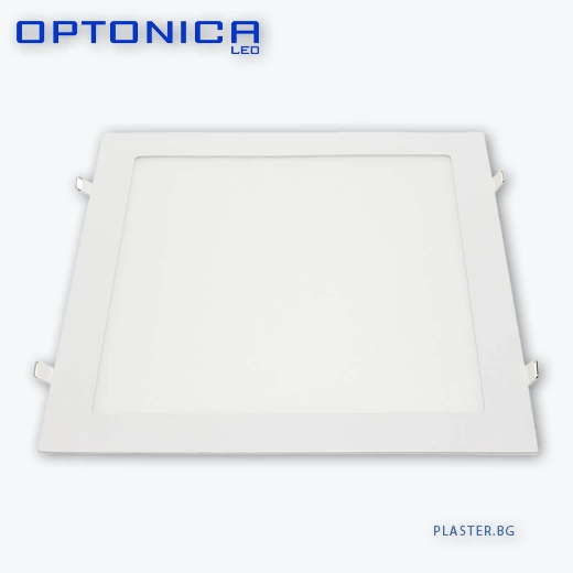24W LED ПАНЕЛ OPTONICA 2455, ЗА ВГРАЖДАНЕ КВАДРАТЕН AC85-265V – С ДРАЙВЕР – Неутрално Бяло 4500К