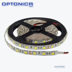 LED ЛЕНТА OPTONICA - 4827 1 ролка-5м, 5050 60 SMD/m НЕВЛАГОЗАЩИТЕНА – Неутрално Бяло.