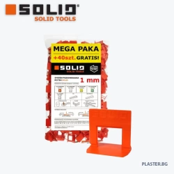 Система SOLID 6470 за нивелиране на плочки клипс 1мм megapack