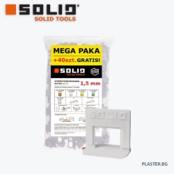 Система Solid 6471 за нивелиране на плочки клипс 1.5мм megapack