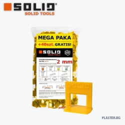 Система SOLID 6472 за нивелиране на плочки клипс 2мм megapack