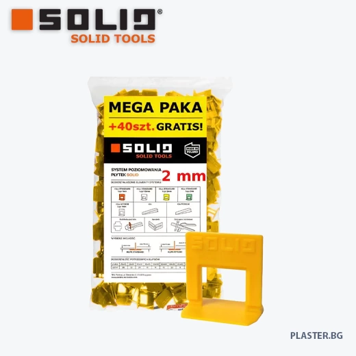 Система SOLID 6472 за нивелиране на плочки клипс 2мм megapack