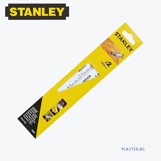 Нож STANLEY STA21182-XJ за саблен трион за грубо рязане на дървесина и пластмаси 240mm x2