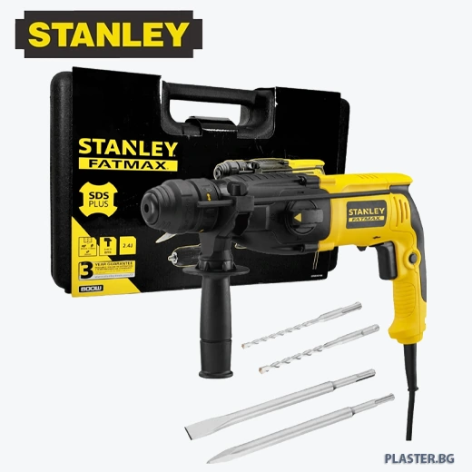 STANLEY SFMEH210K-QS Перфоратор с бързосменяем патронник 800w 2.4j sds+