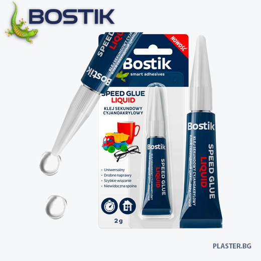 BOSTIK SPEED GLUE LIQUID Секундно лепило 2гр. 650104