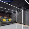 Алуминиев профил 5143 за led лента – сребрист корпус, бял дифузер (2 м) за вграждане