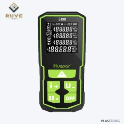 Лазерна ролетка huepar s100 – 100 м, акумулаторна, с електронен ъглов сензор